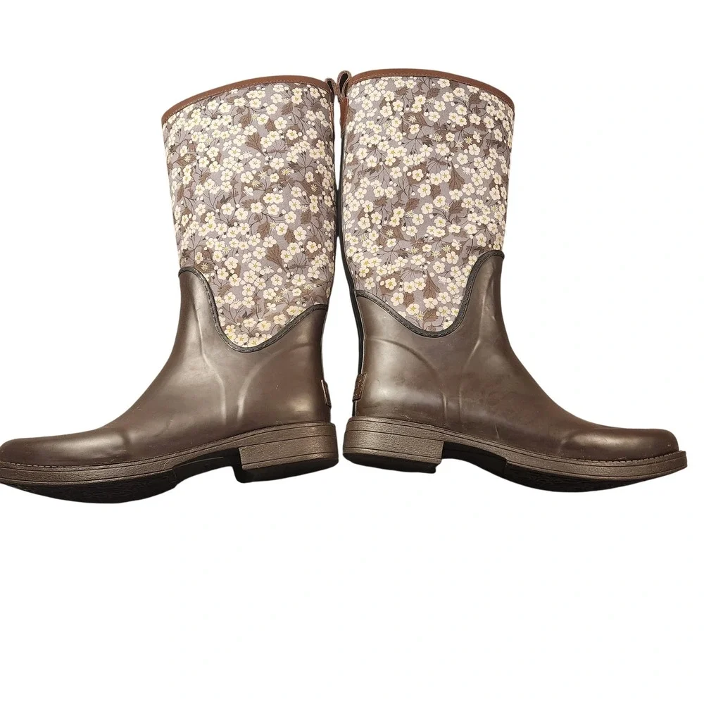 UGG Australia Boots Womens Size 8‎ Tall Rain Rubber Waterproof Reignfall Liberty